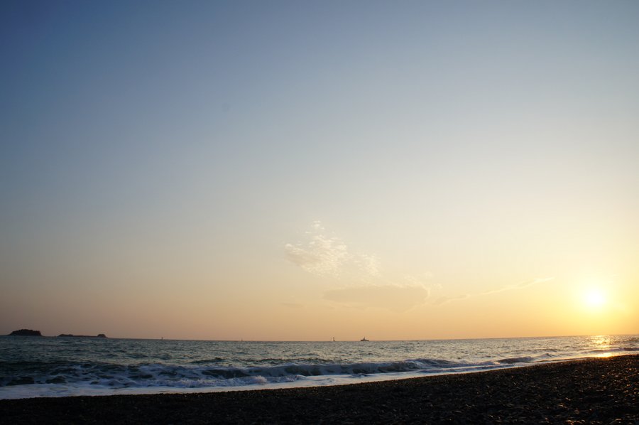 夕日