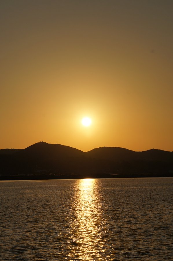 夕日