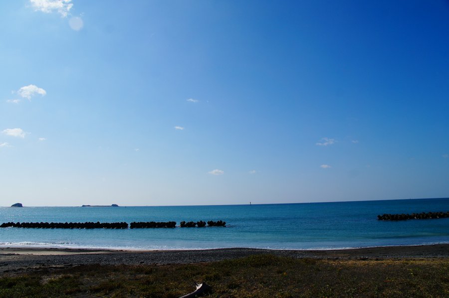 青い海