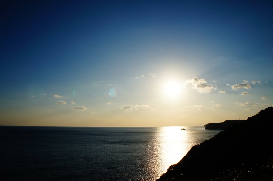 夕日