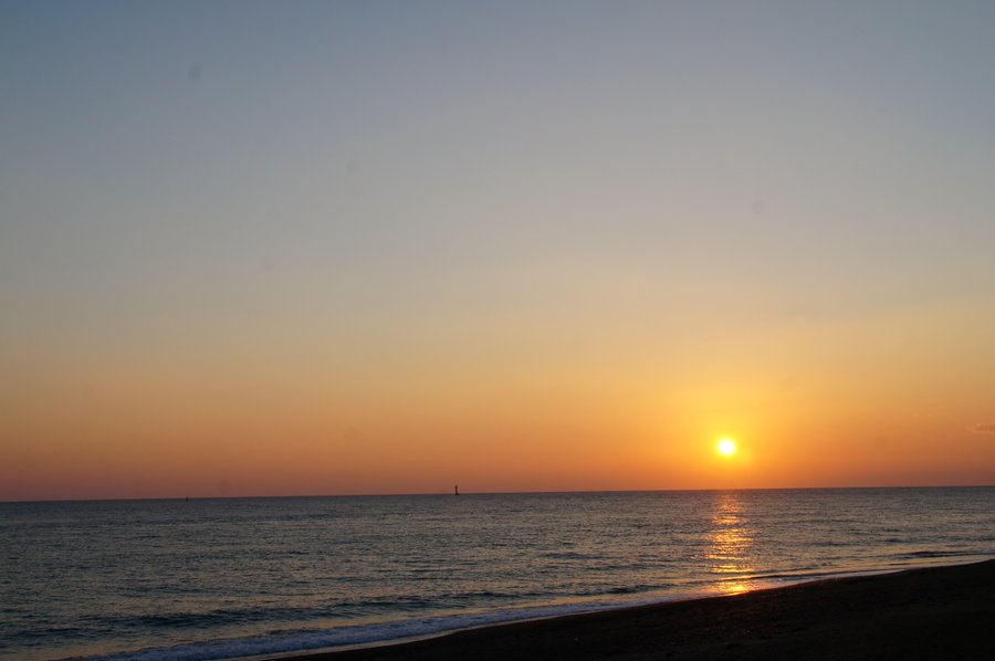 夕日