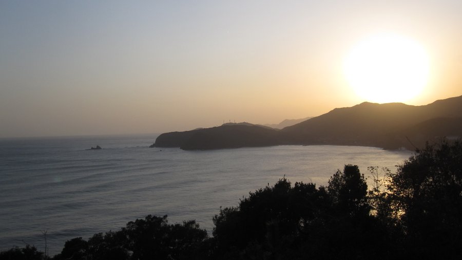 夕日