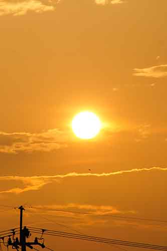 夕日