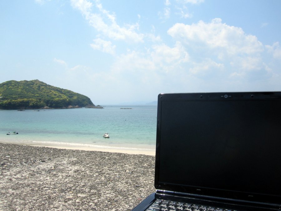海とPC